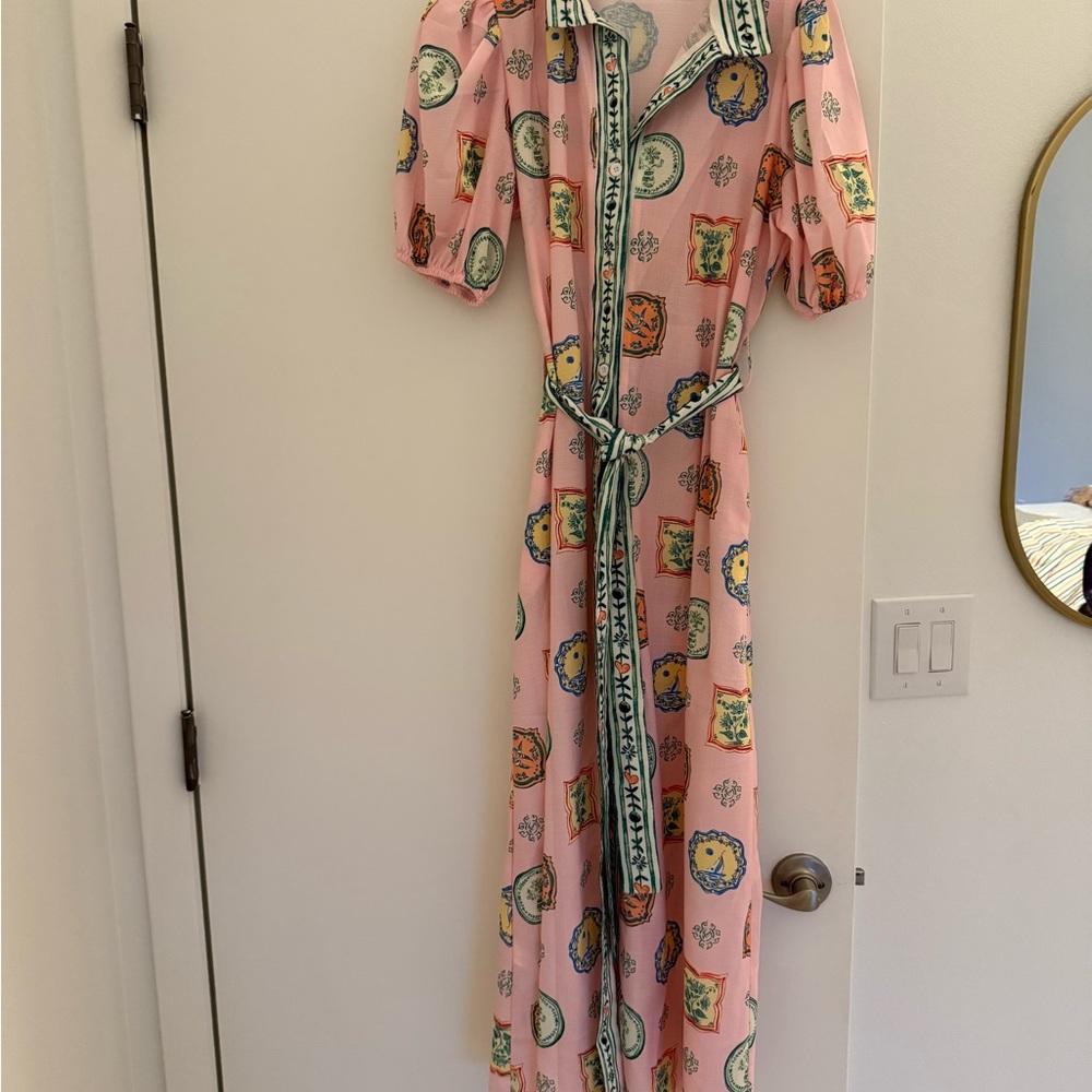 Pink Patterned Women's Dress
